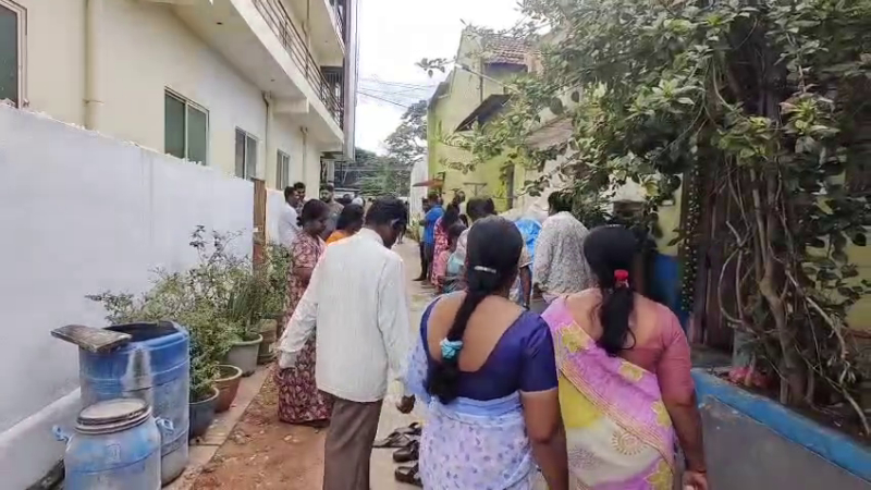 husband committed suicide after his wife did not return home in kunigal