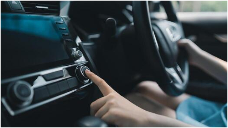 infotainment button screen