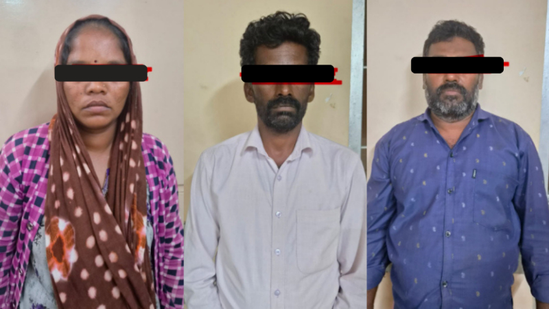 jagalur police arrested a woman and her lover for allegedly murdering her husband 1