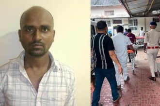 mudrangady david murder case accused shot in leg while trying to escape