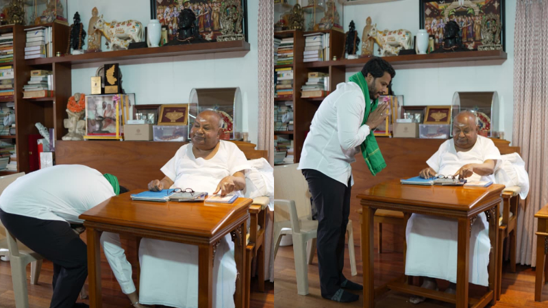 nikhil kumaraswamy h.d.deve gowda