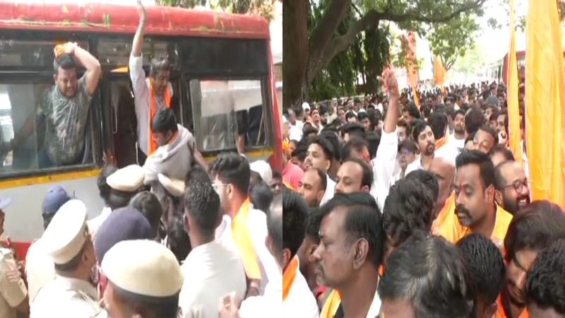 old hubballi pushkarini protest