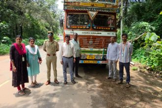 ration lorry seized