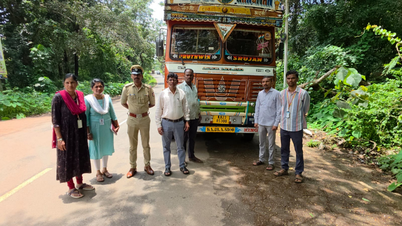 ration lorry seized