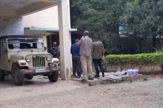 three arrested for burning leopard in tumakuru