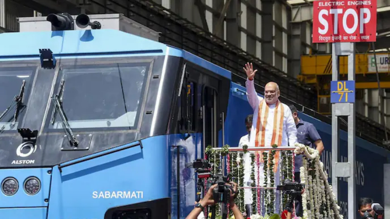 Amit Shah LNG Powered Train Sabarmati