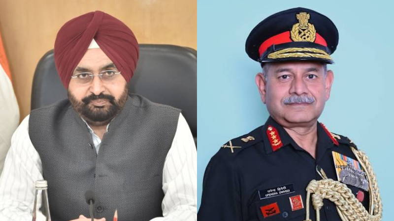 Army Chief Upendra Dwivedi Election Commissioner S.S. Sandhu