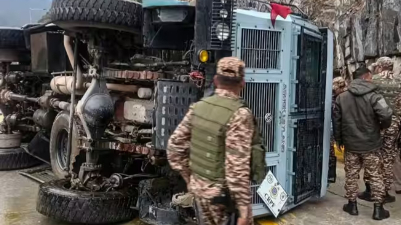 BSF vehicle overturns