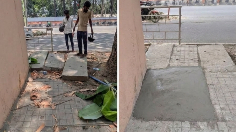 Bengaluru BharatAgri CEO Siddharth Dialani gets broken footpath fixed for Rs 2700 after complaints go unanswered