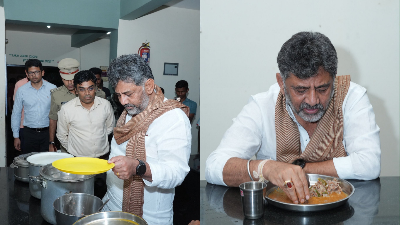 CM DK Shivakumar Visits Kanakapura BCM Hostel