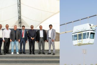 Delegation led by K.J. George inspects Sharjahs ‘String Transport system