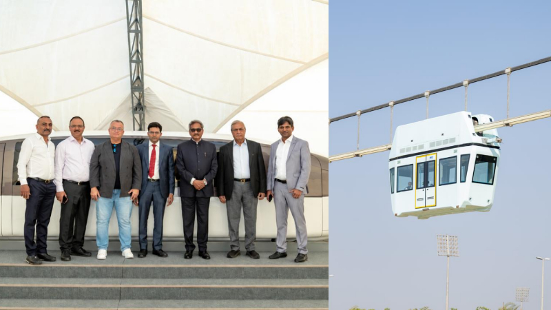 Delegation led by K.J. George inspects Sharjahs ‘String Transport system