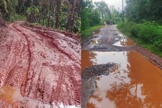 Edeyuru Marasanige Mavinakere and K.Kelaguru villages in Kalasa taluk are completely damaged