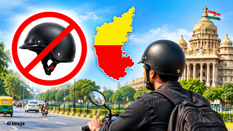 ಕರ್ನಾಟಕದಲ್ಲಿ ಹಾಫ್ ಹೆಲ್ಮೆಟ್ ಇಲ್ಲ – ಬ್ಯಾನ್ ಮಾಡಲು ರಾಜ್ಯ ಸರ್ಕಾರ ನಿರ್ಧಾರ