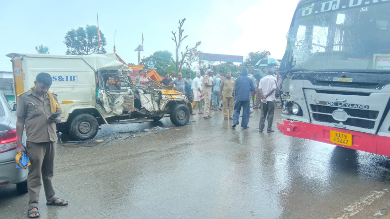Hassan Bus Pickup Accident