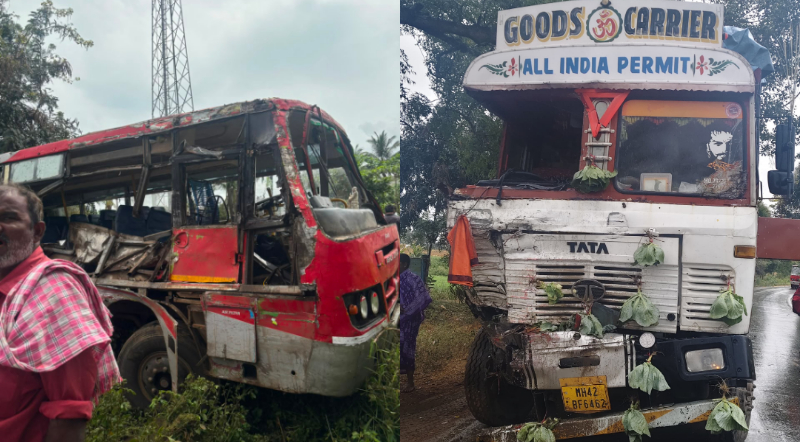 Haveri Lorry Bus Accident