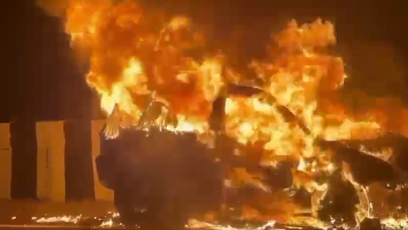 Mandya Car Fire 2