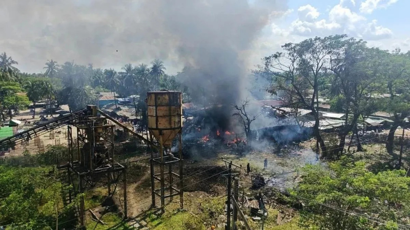 Myanmar military airstrike