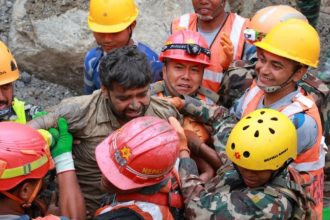Nepal Flood Tunnel Worker rescued after 9 days of flood
