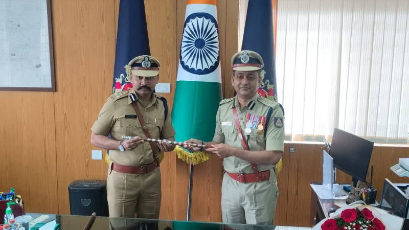 Prakash Nikam Takes Charge as New Belagavi City Police Commissioner