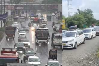 Traffic Jam On Mumbai Pune Expressway