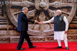 Turkey President Recep Tayyip Erdogan and Narendra Modi