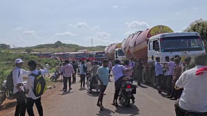 Why Travel for Free Instead of Working Bagalkote Women Block Road Protest Bus Conductors Remark 2