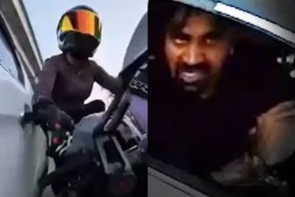 Woman biker chased hit by car in Gurugram after asking drunk driver to stay away