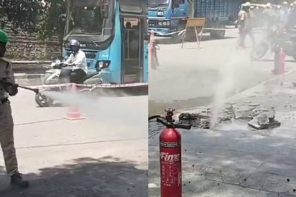 damage to gas pipe during gba work gas leakage near hal police station