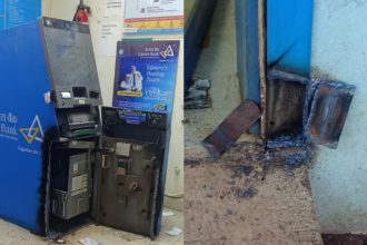 rs 4 lakh stolen from two atms in hubballi