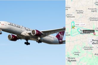 technical glitch in london bound flight makes a u turn near tumkur and returns to bengaluru
