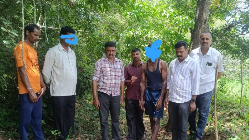 two accused arrested for selling deer meat in hosanagara