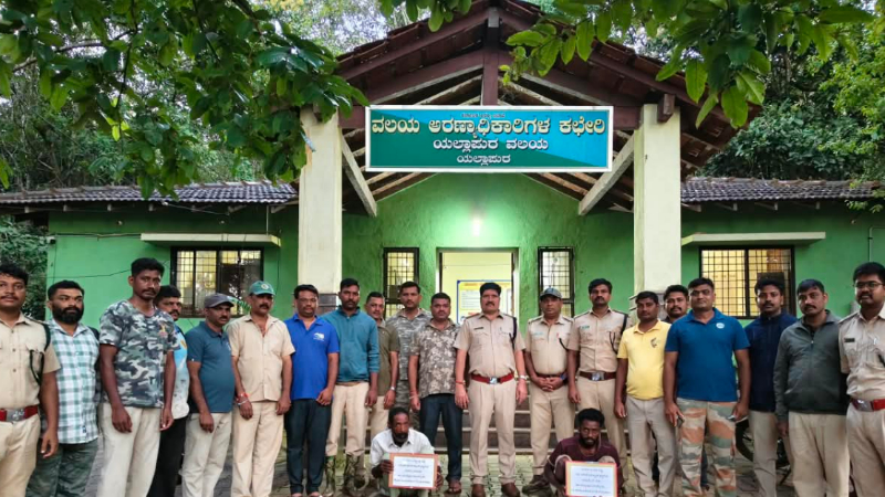 ಕಾರವಾರ | ಉಡ ಬೇಟೆಯಾಡಿದ್ದ ತಂದೆ-ಮಗನ ಬಂಧನ
