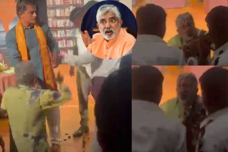 ʻಗಾಂಧಿ ಹತ್ಯೆಯ ಸತ್ಯʼ ನಾಟಕ ಪ್ರದರ್ಶನದ ವೇಳೆ ಗದ್ದಲ; ಅಡ್ಡಂಡ ಕಾರ್ಯಪ್ಪ ಮುಖಕ್ಕೆ ಮಸಿ ಬಳಿದು ಆಕ್ರೋಶ 9 Addanda Cariappa