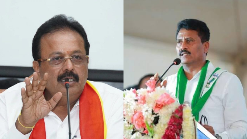 ಧಮ್ ಇದ್ರೆ ಅಜ್ಜಯ್ಯನ ಮೇಲೆ ಆಣೆ ಮಾಡಿ – ಚಲುವರಾಯಸ್ವಾಮಿಗೆ ಸುರೇಶ್ ಗೌಡ ಚಾಲೆಂಜ್