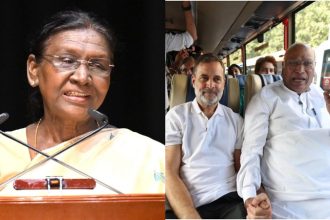 Droupadi Murmu Rahul Gandhi mallikarjun Kharge
