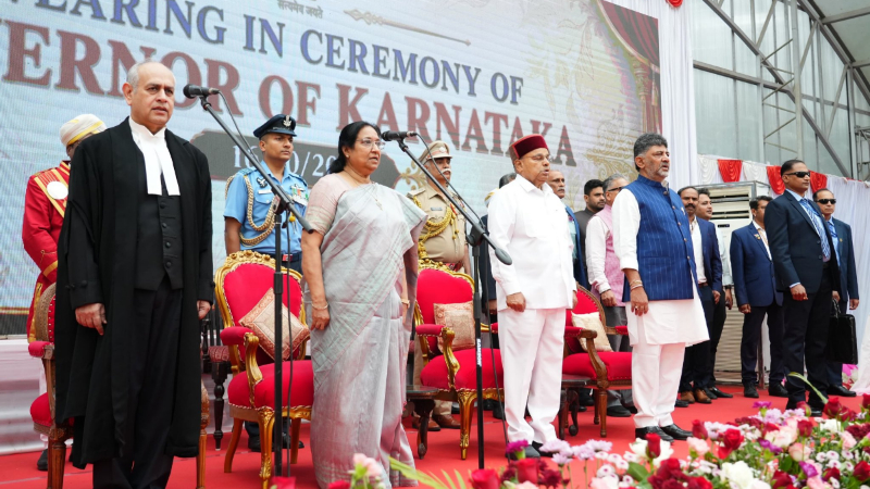ಕರ್ನಾಟಕದ ರಾಜ್ಯಪಾಲರಾಗಿ ಡಾ. ಸುಧಾ ಯಾದವ್ ಪ್ರಮಾಣ ವಚನ ಸ್ವೀಕಾರ