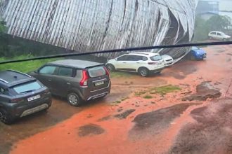 Kerala Kannur School Roof Collapse Car Damaged