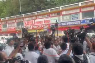 Man Thrashed Delhi Protest
