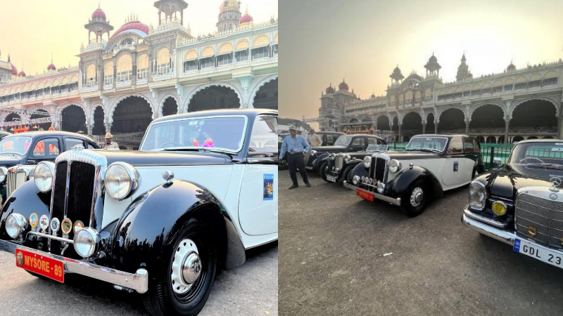 ದಸರಾ ಮಹೋತ್ಸವದಲ್ಲಿ ವಿಂಟೇಜ್ ಕಾರುಗಳ ವೈಭವ