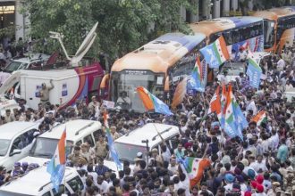 Newdelhi Traffic Jam