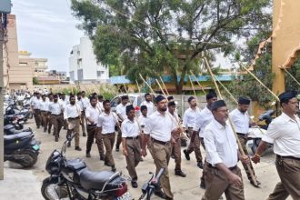 ರಾಮನಗರದಲ್ಲಿ RSS ಆಕರ್ಷಕ ಪಥಸಂಚಲನ - ಬಿಗಿ ಪೊಲೀಸ್ ಬಂದೋಬಸ್ತ್ 20 Ramanagara RSS March