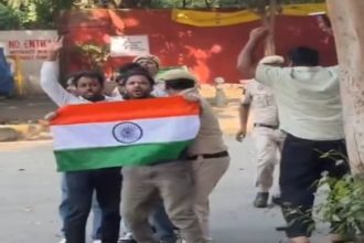 Saurav Das Ashutosh Ranka Detained During Protest At Jantar Mantar