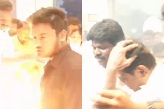 actor shivarajkumar narrowly escapes firecracker mishap in chitradurga