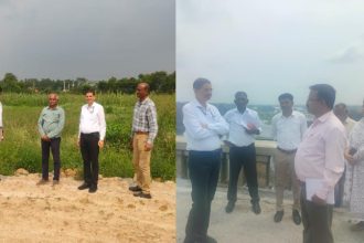 central drought study team inspects krs dam and drought hit villages in mandya