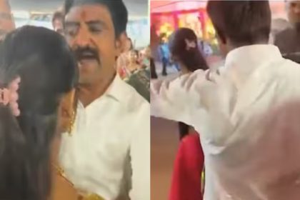 get out bjp leader pushes 15 year old girl out of indore garba event faces pocso probe