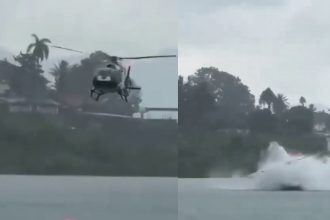 helicopter crashes into lake atitlan guatemala