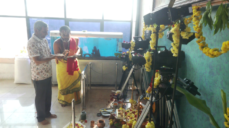Ayudha Pooja celebrations marked by rituals at Public TV office and temples in Bengaluru