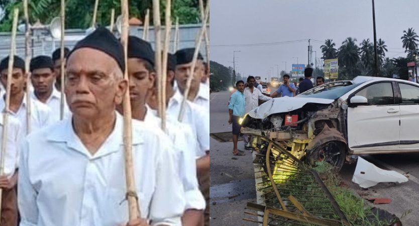 ಕೋಟ ಜಂಕ್ಷನ್‌ ಬಳಿ ಕಾರು ಅಪಘಾತ – ಹಿರಿಯ RSS ಮುಖಂಡ ದುರ್ಮರಣ