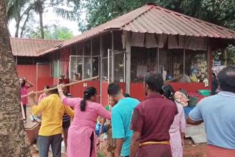 women assaulted by a former rowdy sheeter in front of the southadka temple